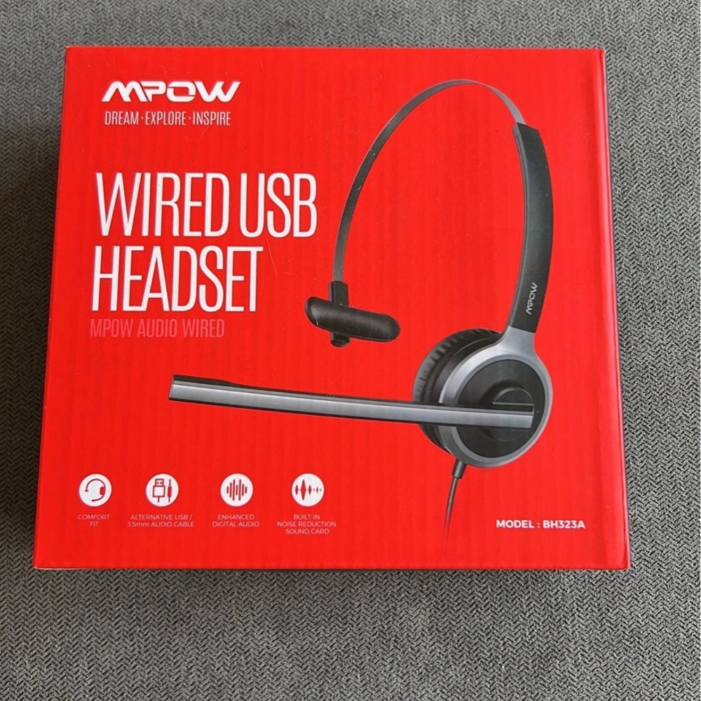 Mpow Wired USB Headset